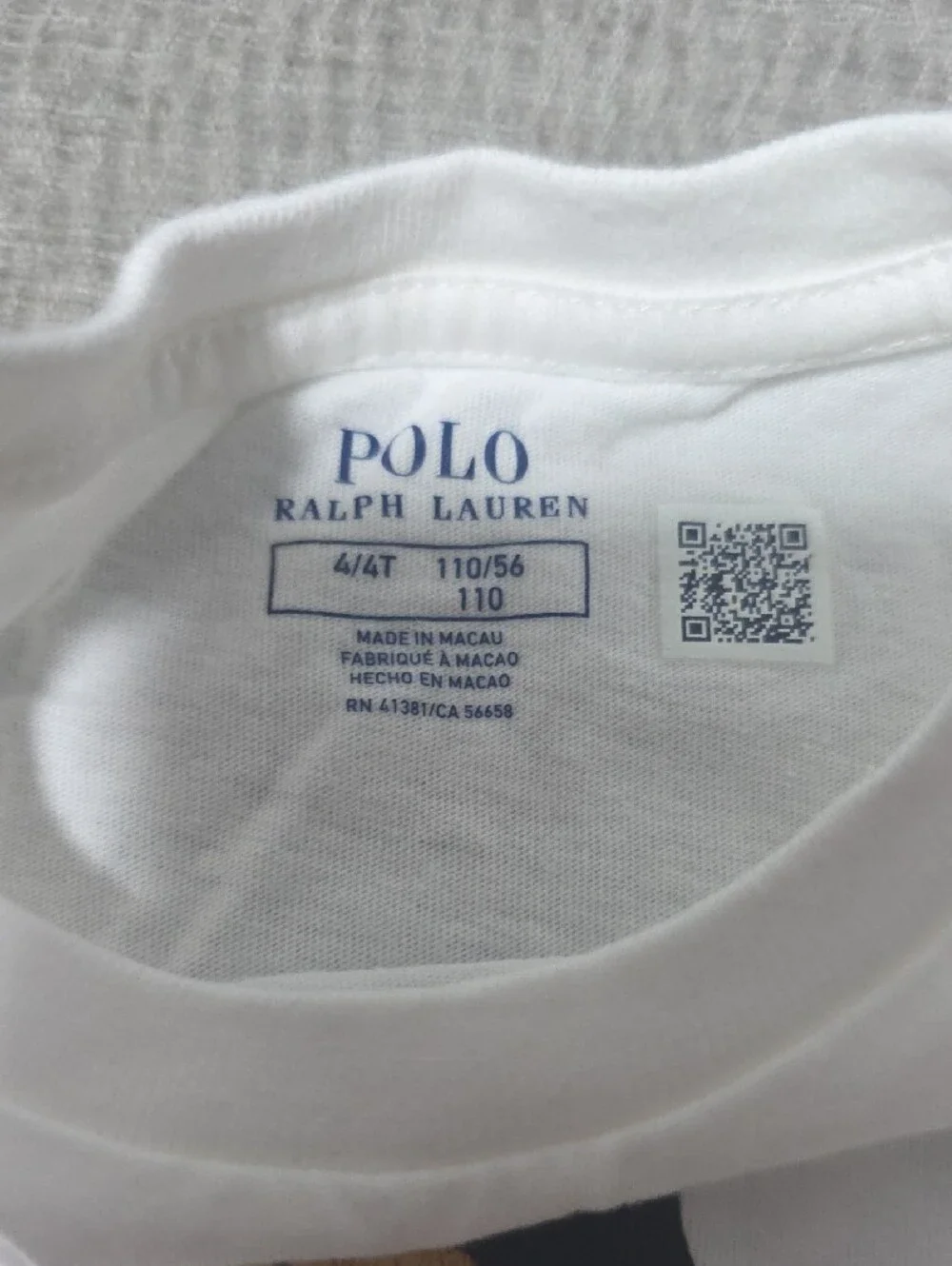 Ralph Lauren White Kids Polo Bear Tee Dress.